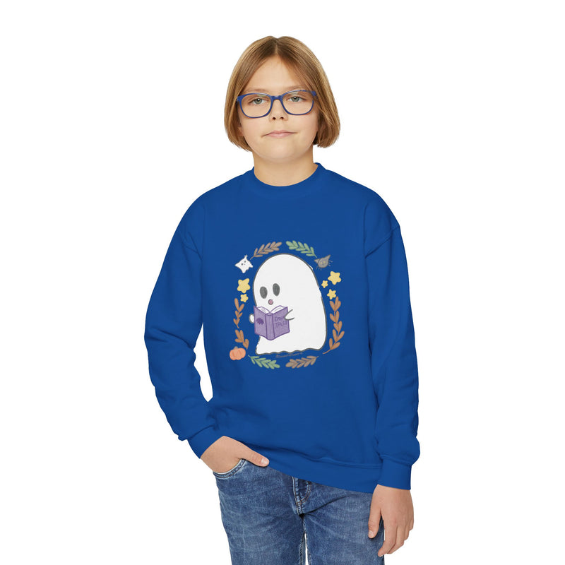 Ghostie Bookworm Youth Crewneck
