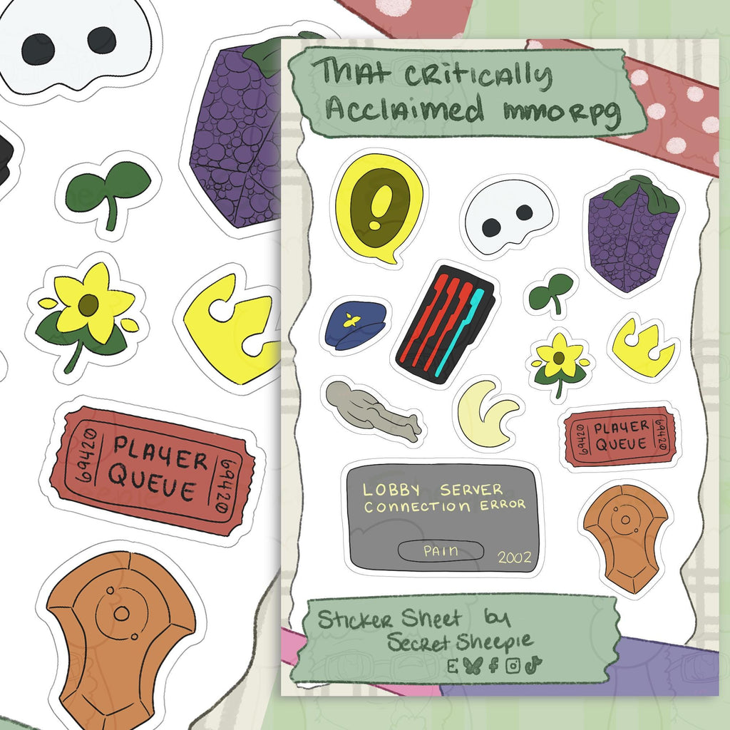 That Critically Acclaimed MMORPG Sticker Sheet