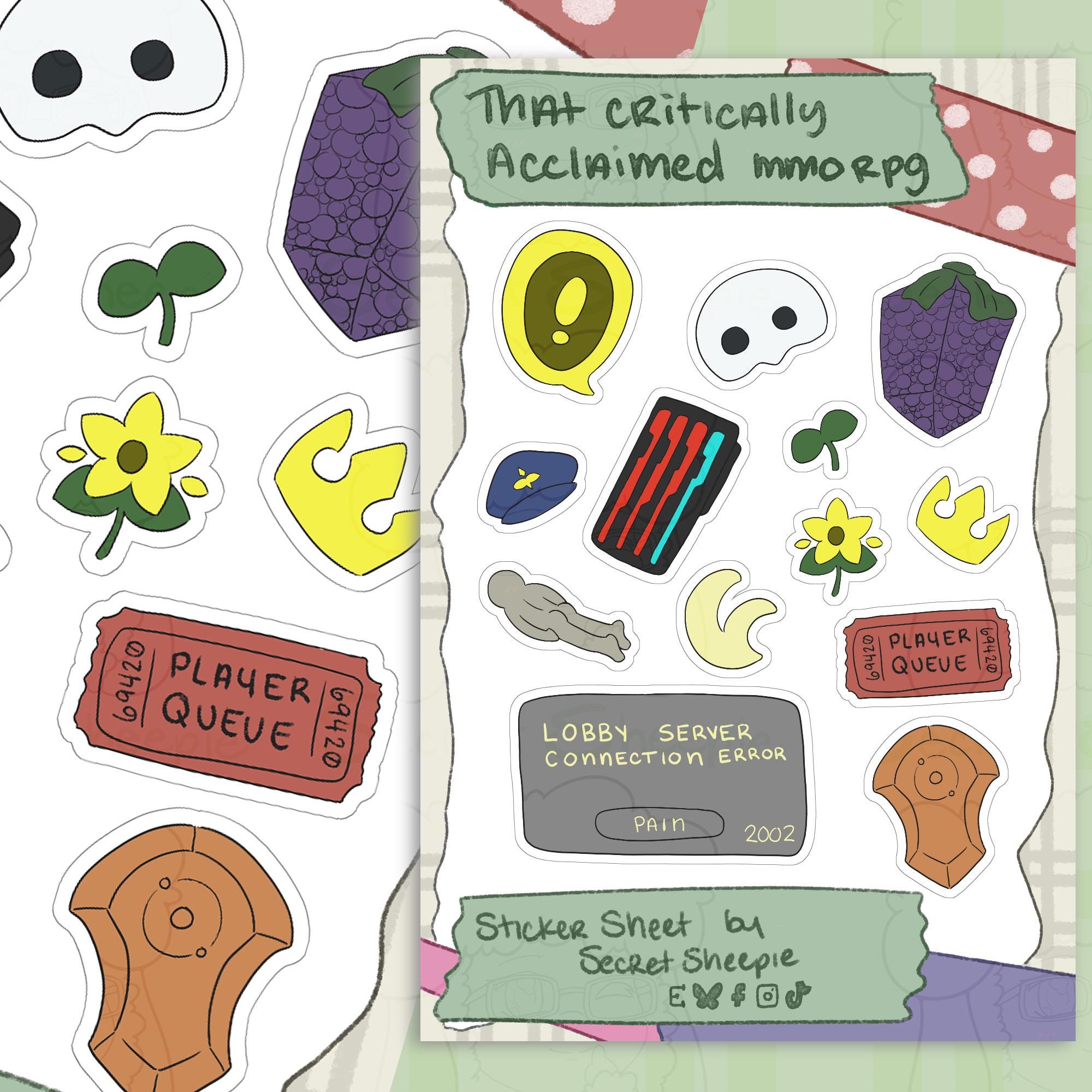 That Critically Acclaimed MMORPG Sticker Sheet