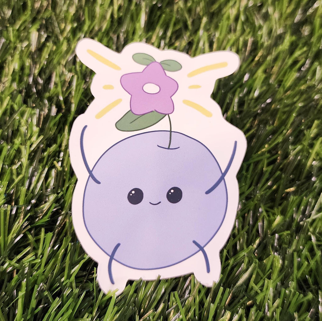 Blue Cozy Farming Friend Sticker