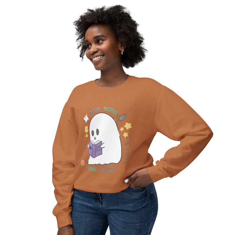Ghostie Bookworm Cozy Crewneck
