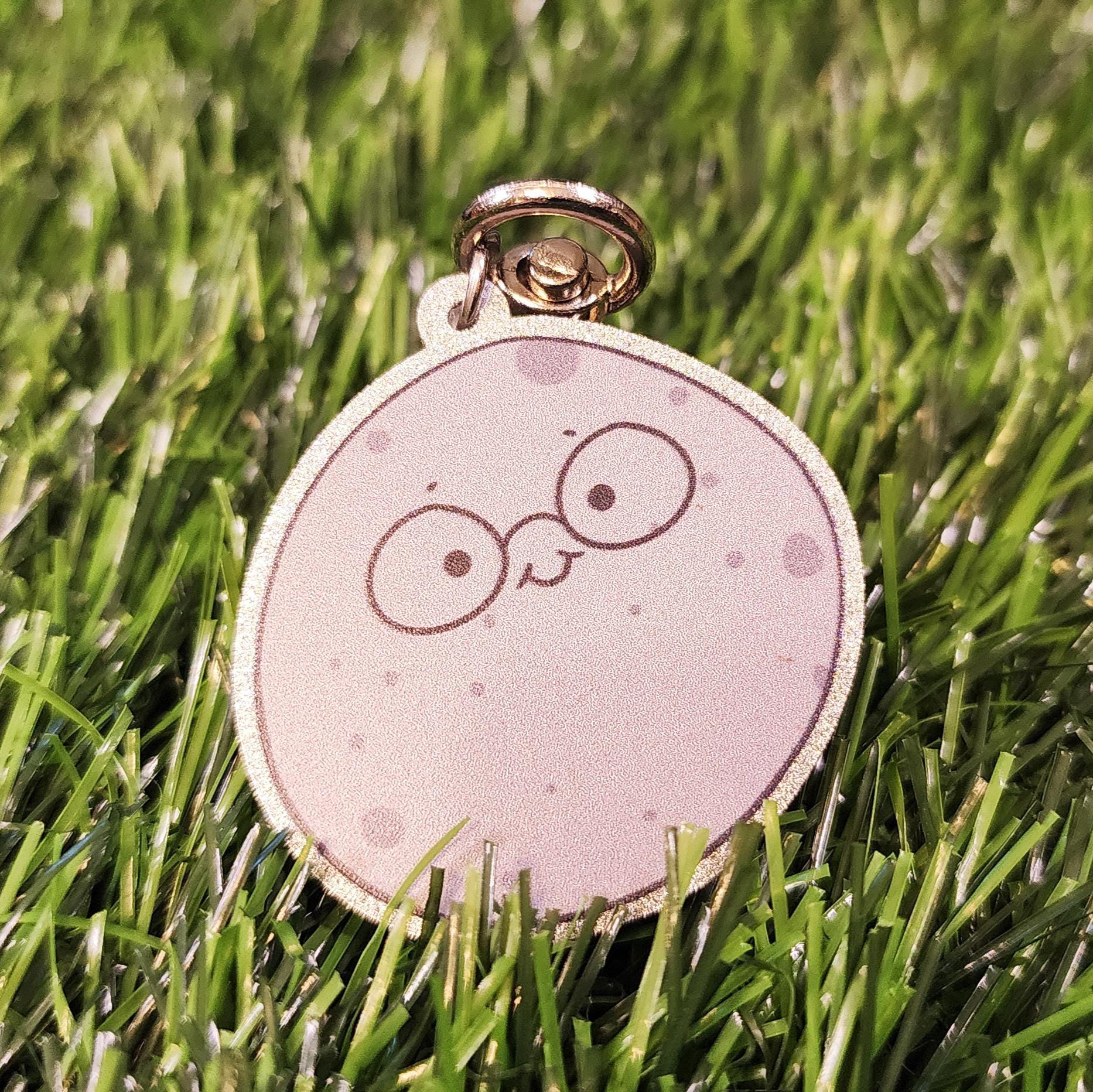 Kawaii Moon Acrylic Charm