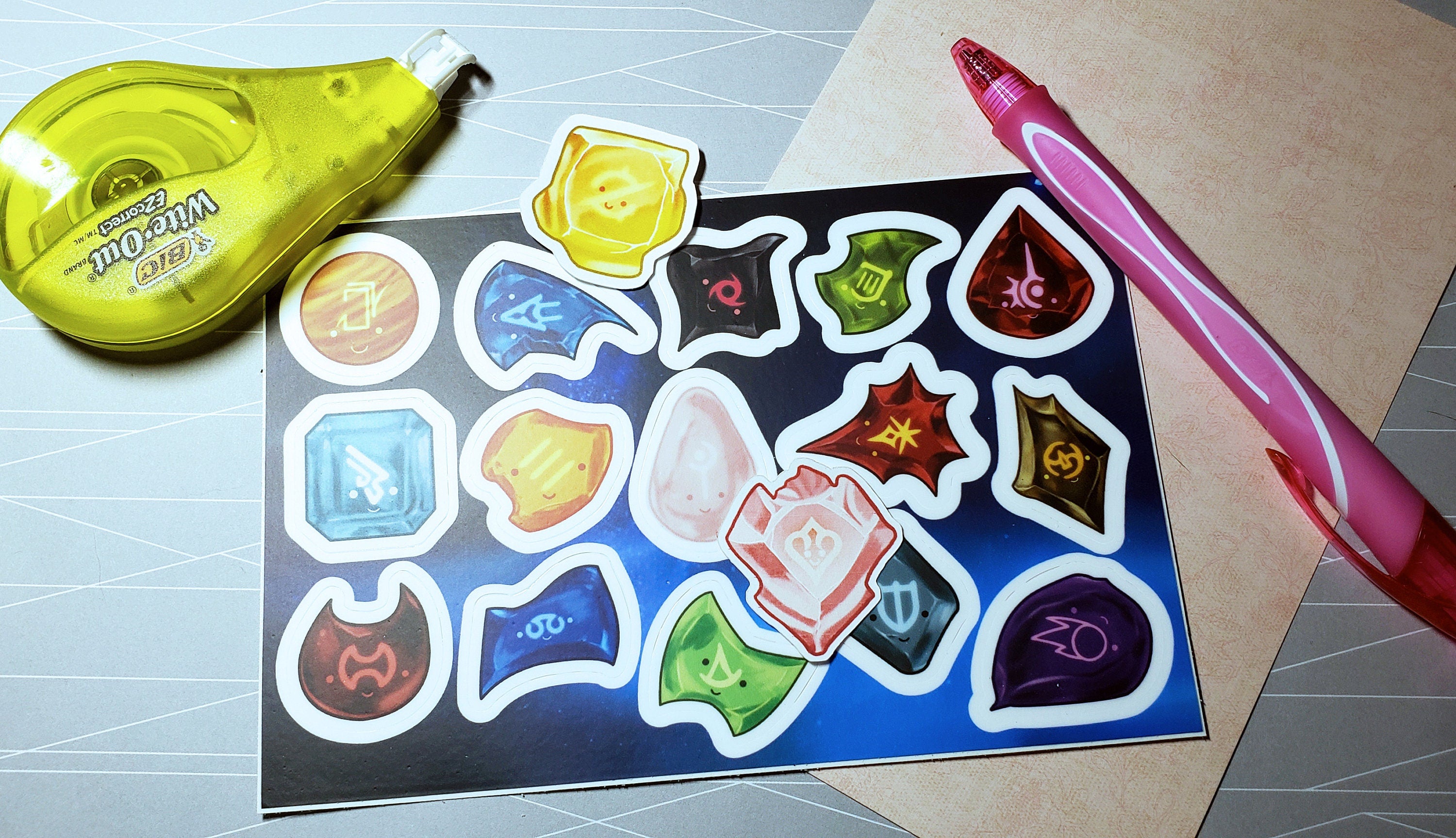 Cute Sticker Mystery Pack – B Grade Stickers with Retired, Miscut & Misprinted Designs