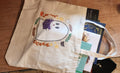 Ghostie Bookworm Canvas Tote Bag
