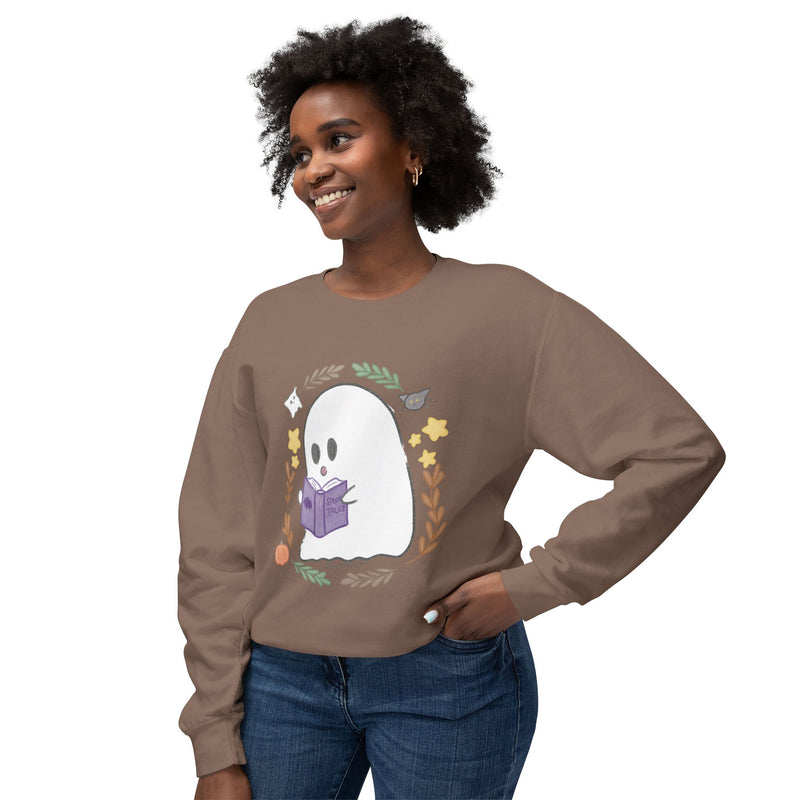 Ghostie Bookworm Cozy Crewneck