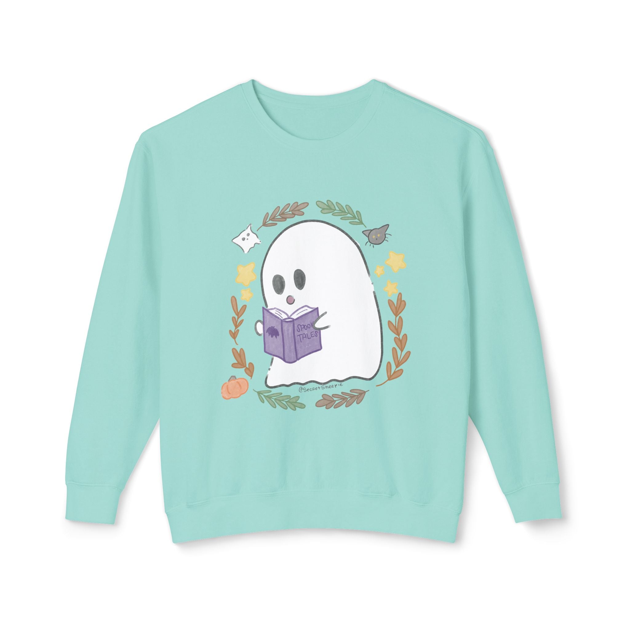Ghostie Bookworm Cozy Crewneck