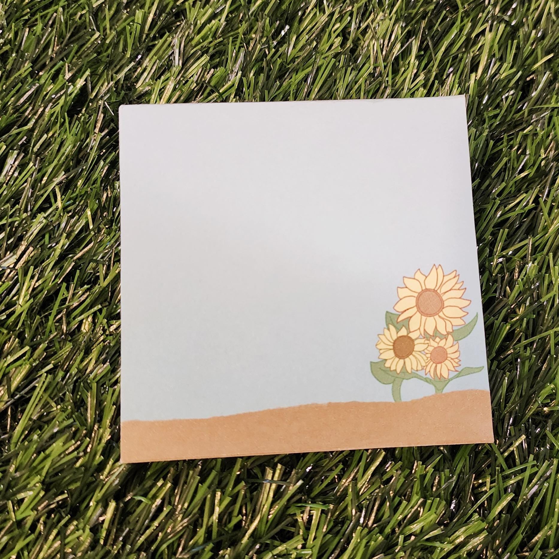 Sunflower Cozy Memo Pad