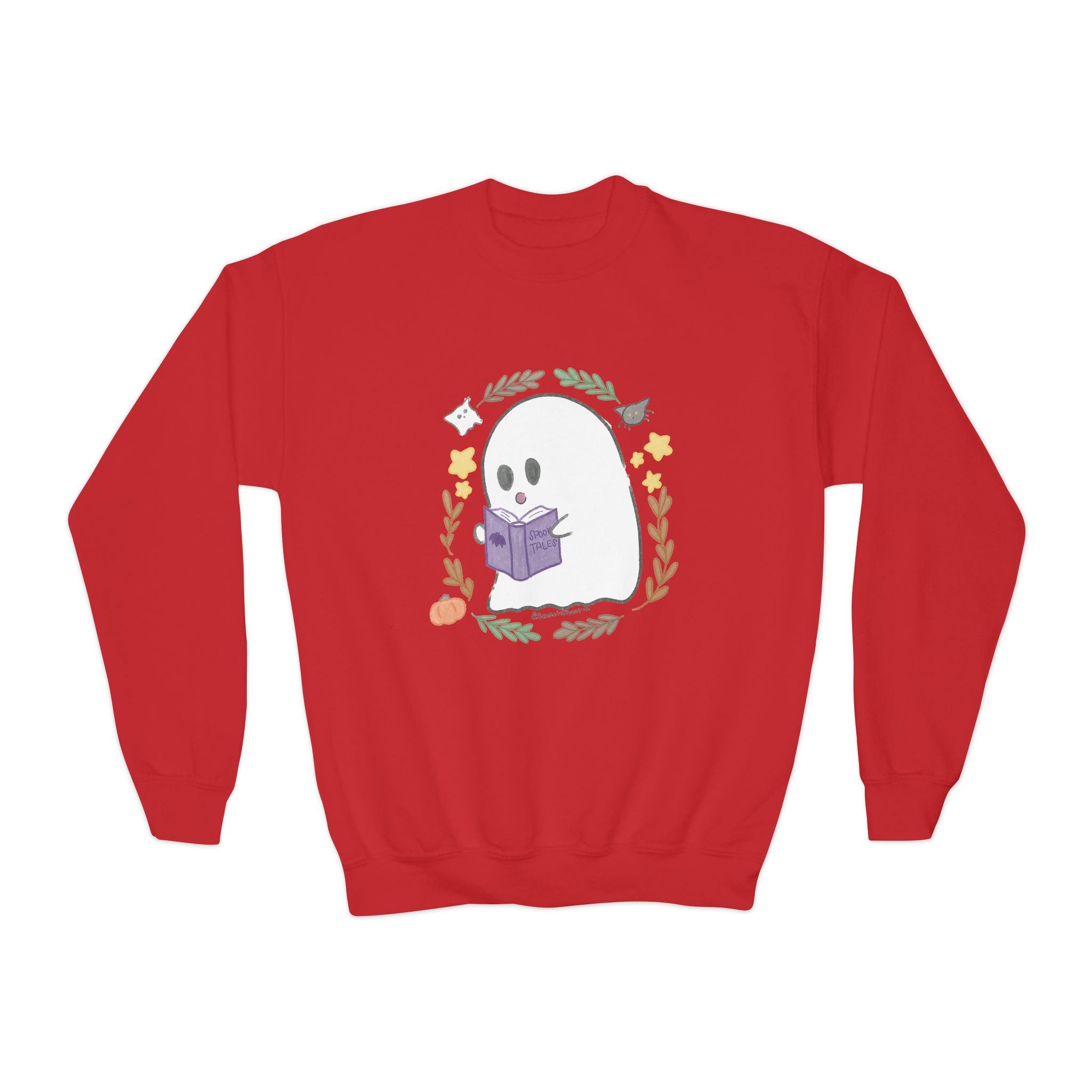 Ghostie Bookworm Youth Crewneck