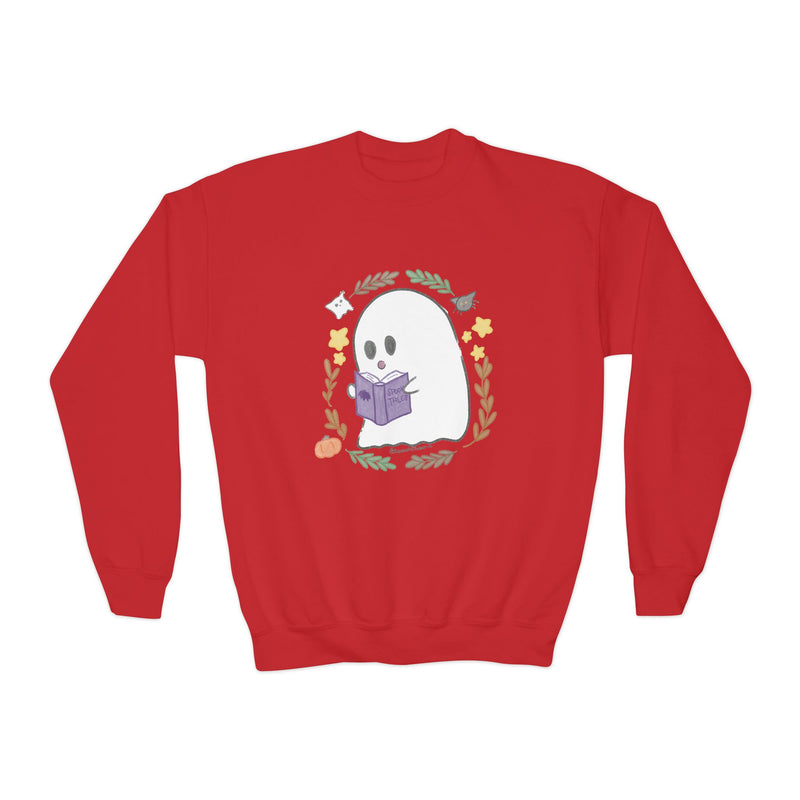 Ghostie Bookworm Youth Crewneck
