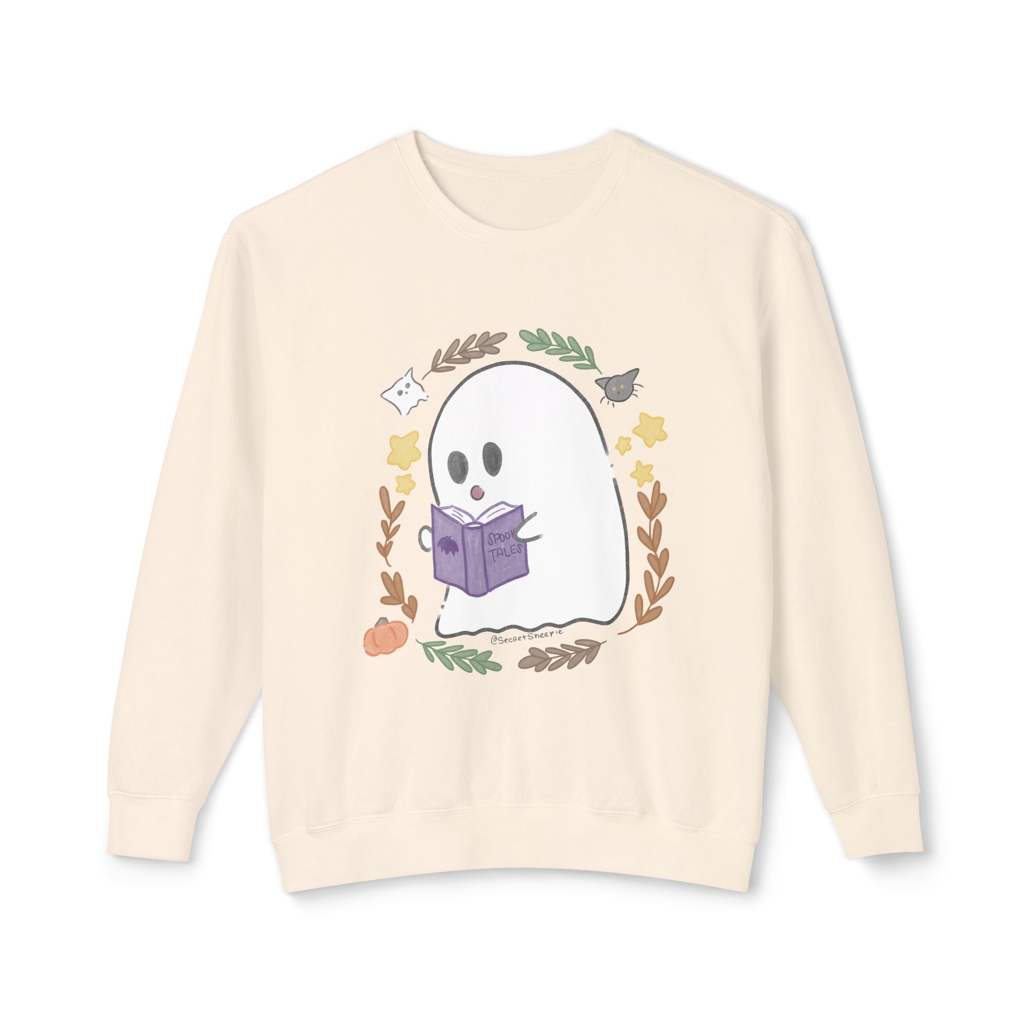 Ghostie Bookworm Cozy Crewneck