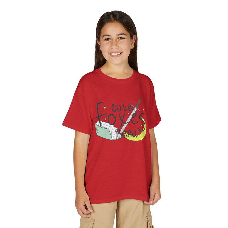Cute Foxes Read Youth T-Shirt