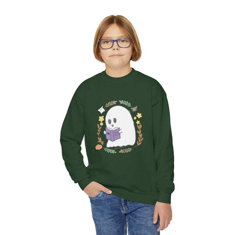 Ghostie Bookworm Youth Crewneck