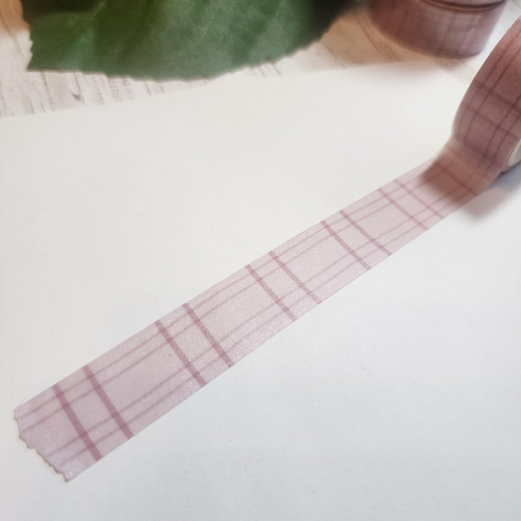 Cozy Pink Plaid Washi Tape