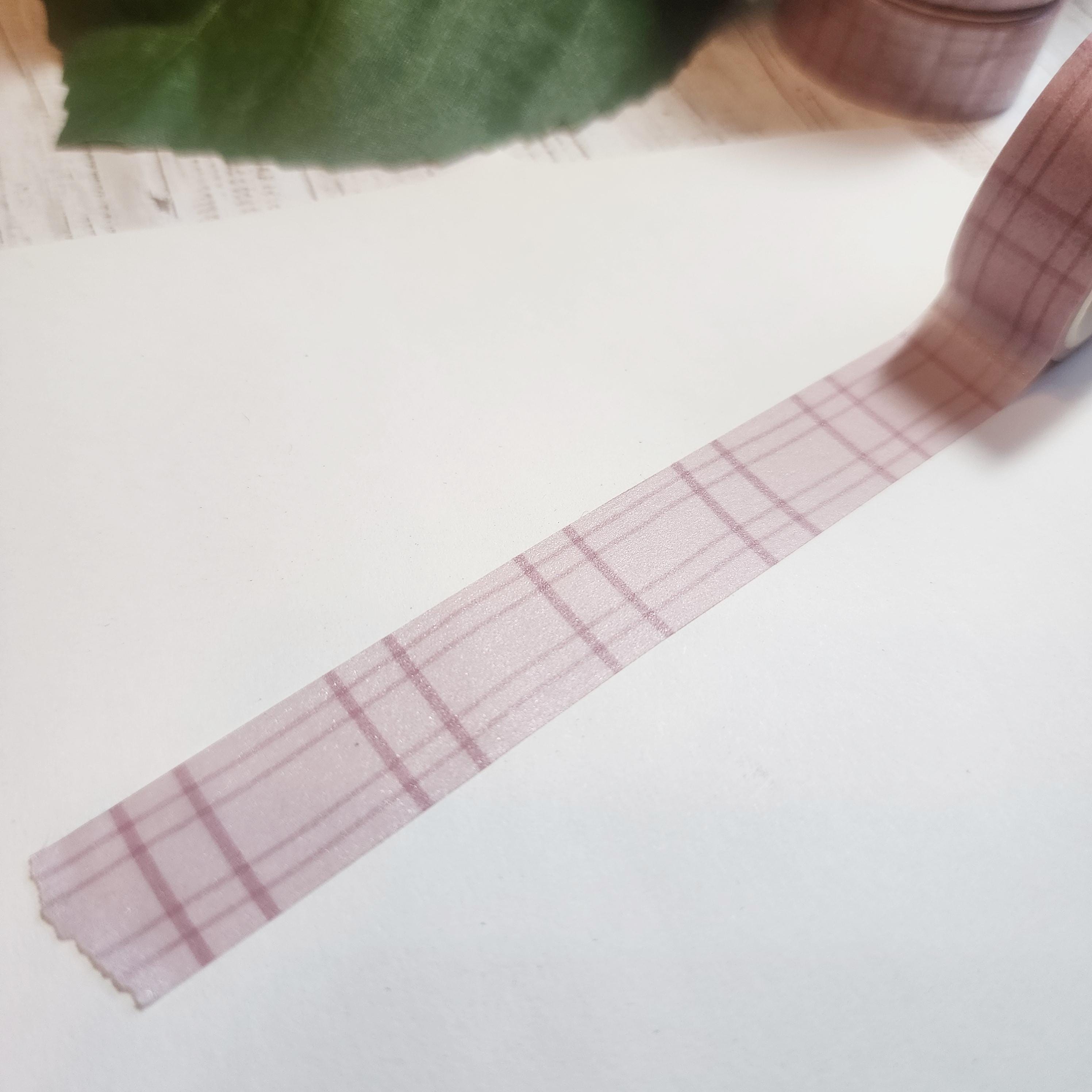 Cozy Pink Plaid Washi Tape
