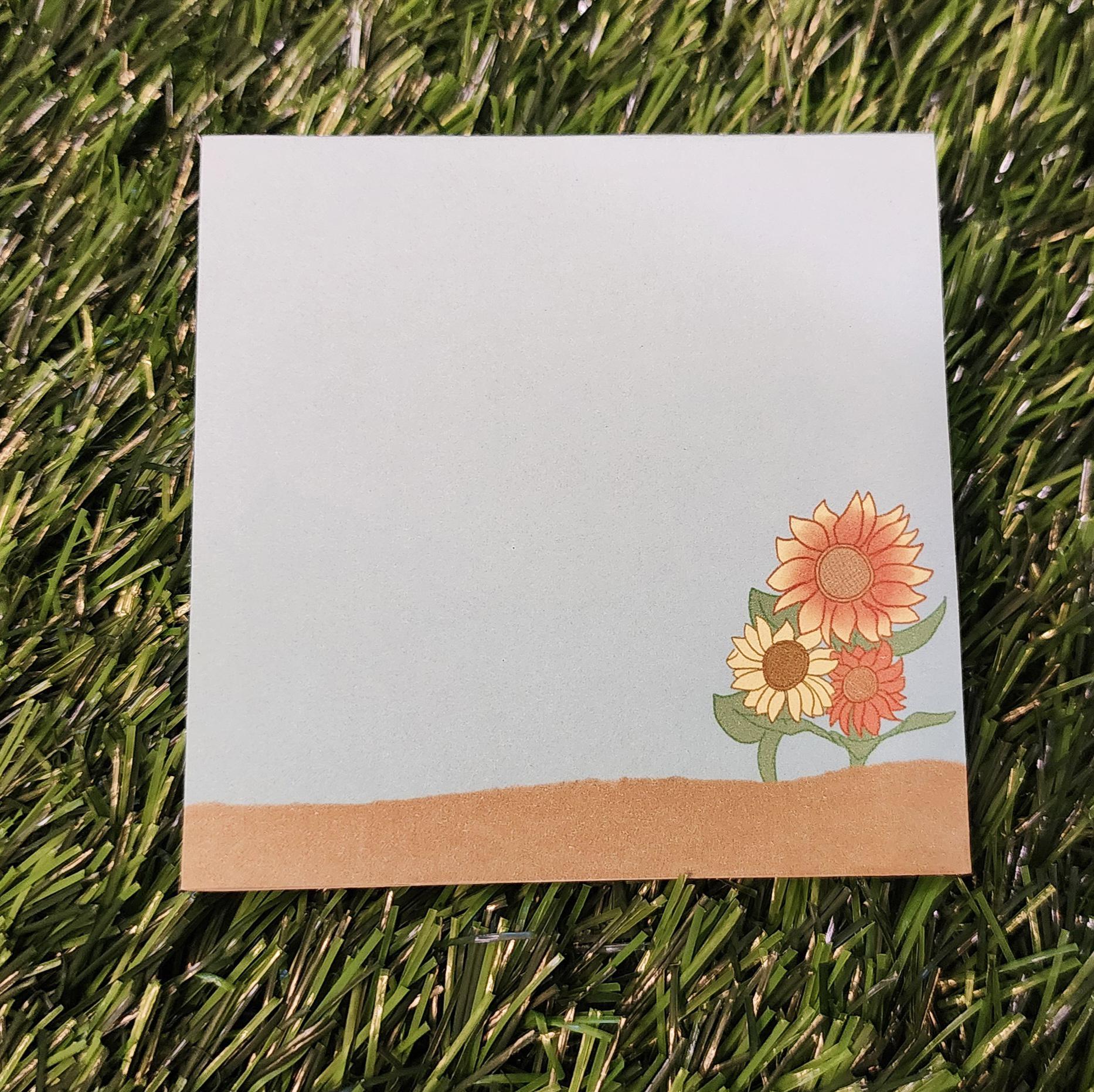 Sunflower Cozy Memo Pad