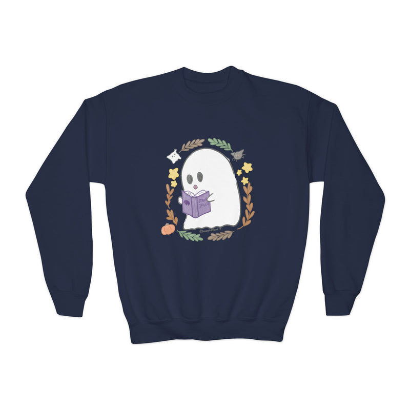 Ghostie Bookworm Youth Crewneck