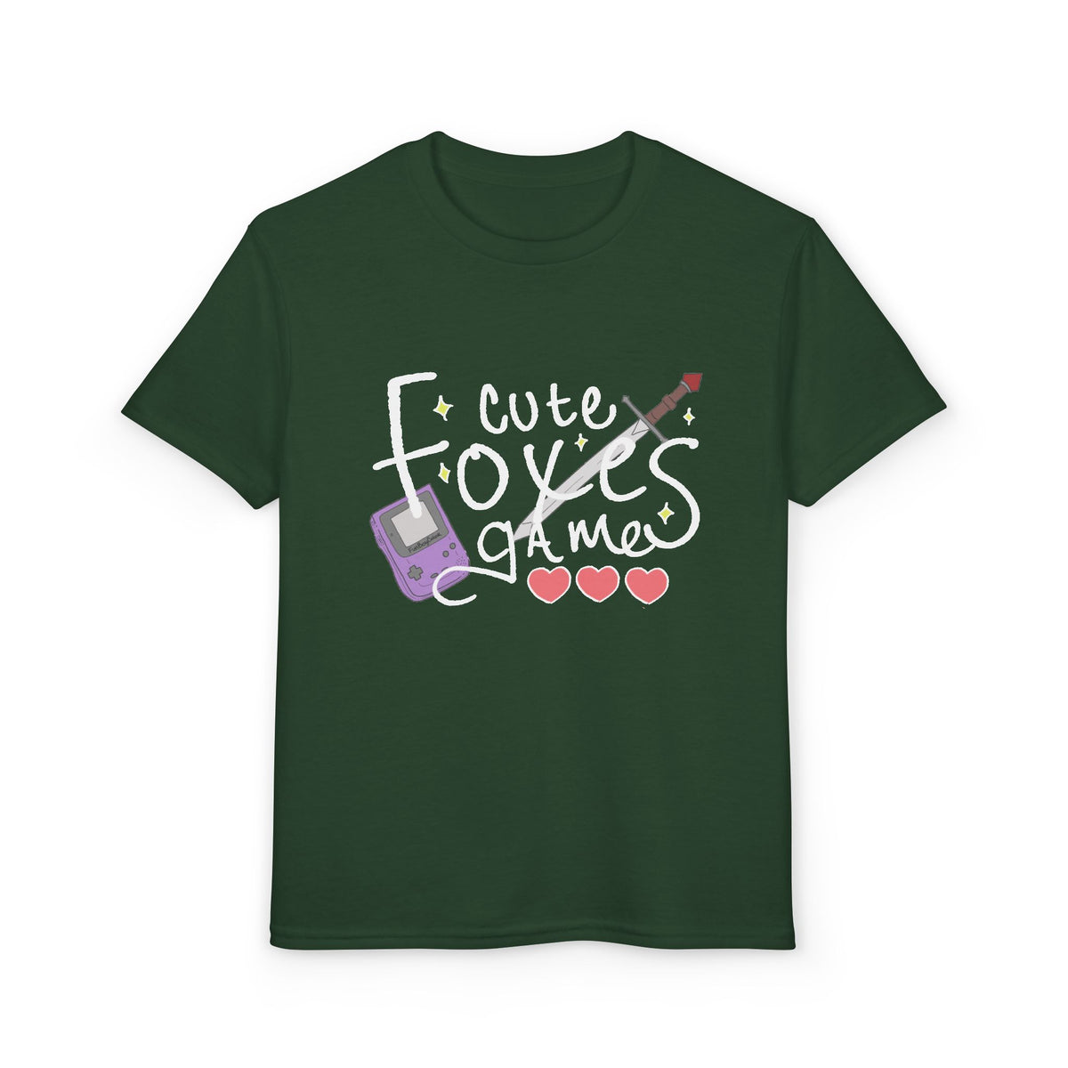 Cute Foxes Game Youth T-Shirt