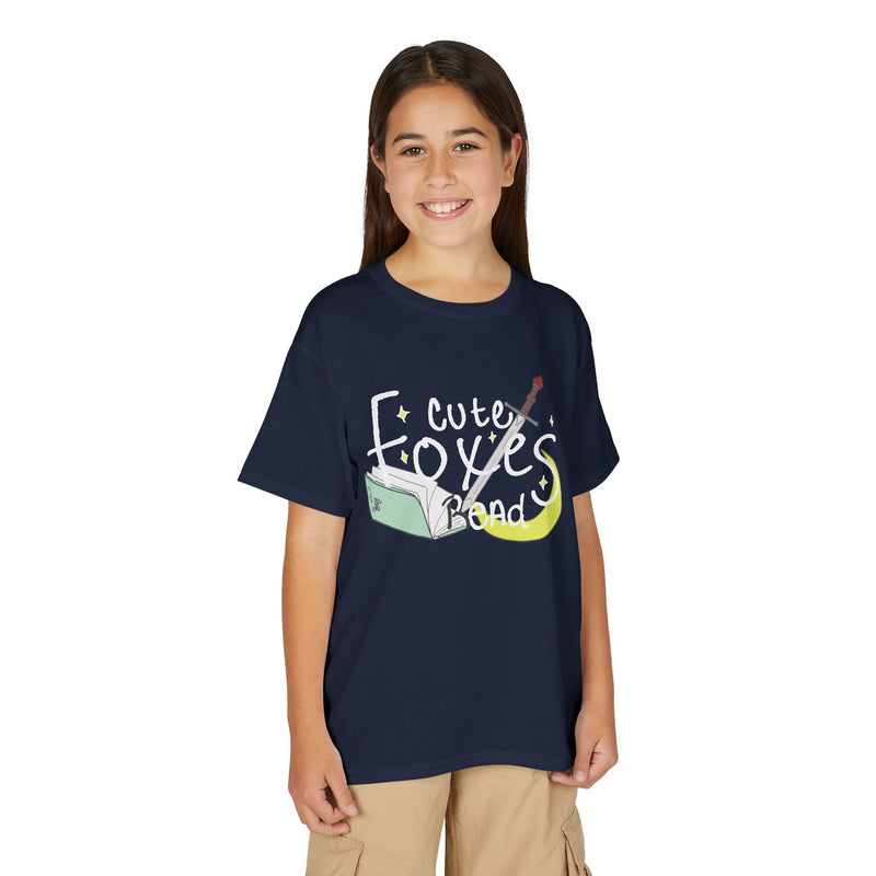 Cute Foxes Read Youth T-Shirt