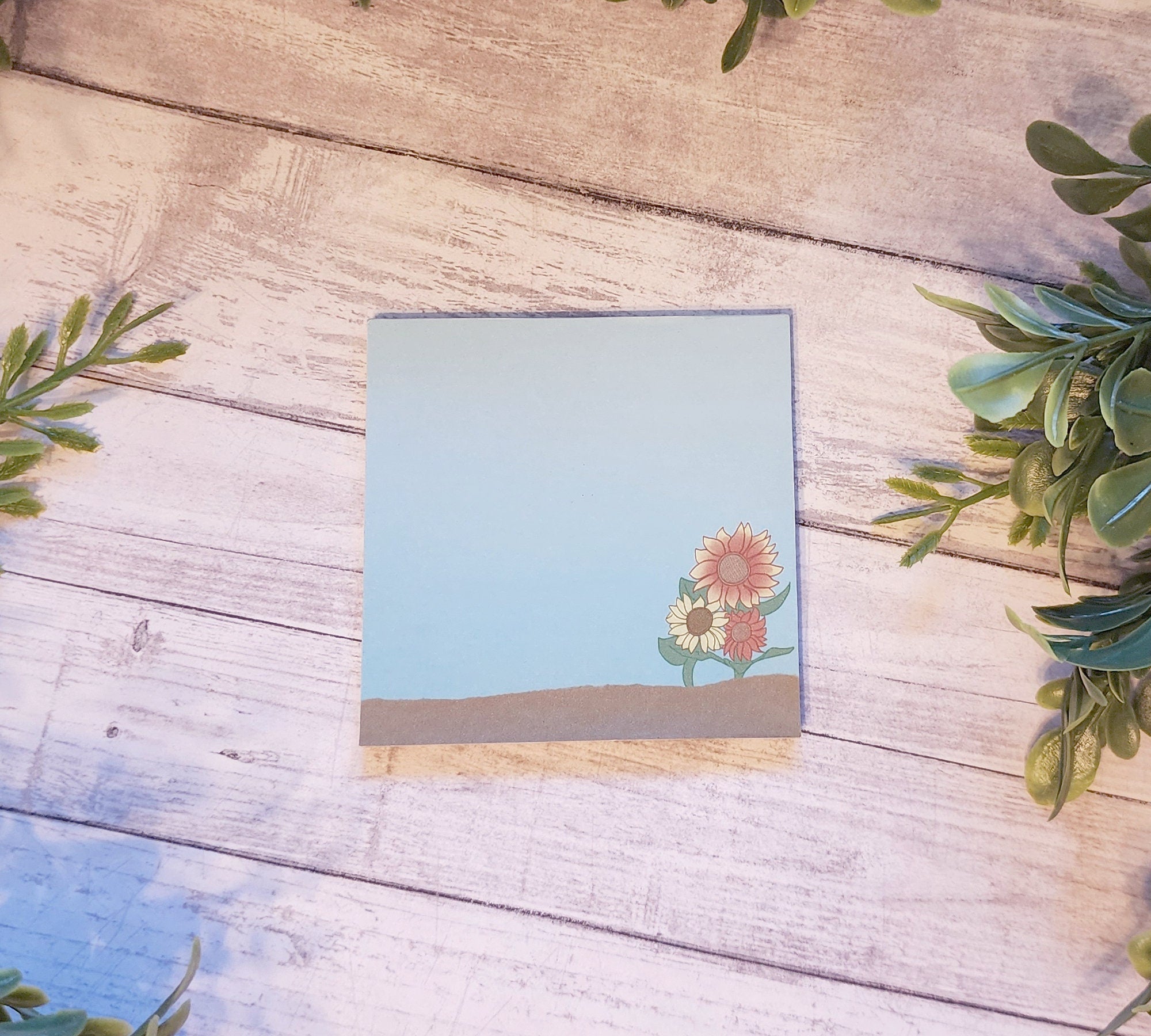 Sunflower Cozy Memo Pad