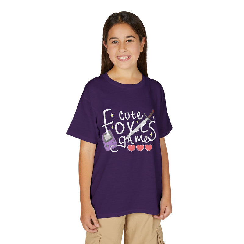Cute Foxes Game Youth T-Shirt