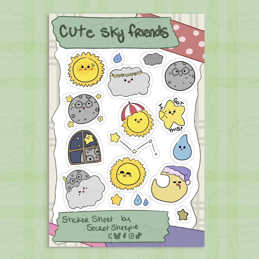 Sky Friends Sticker Sheet