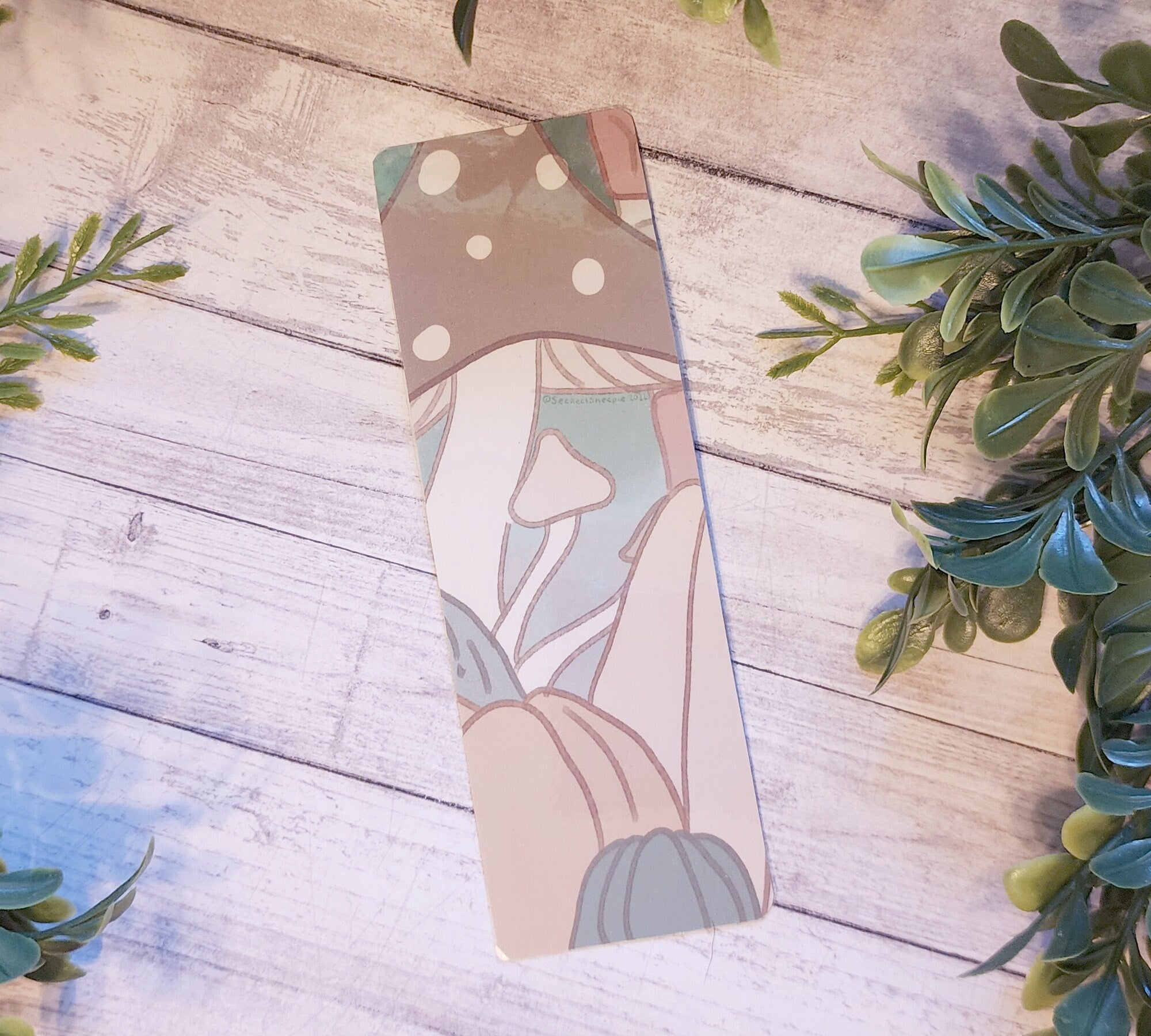 Mushroom Pumpkin Bookmark