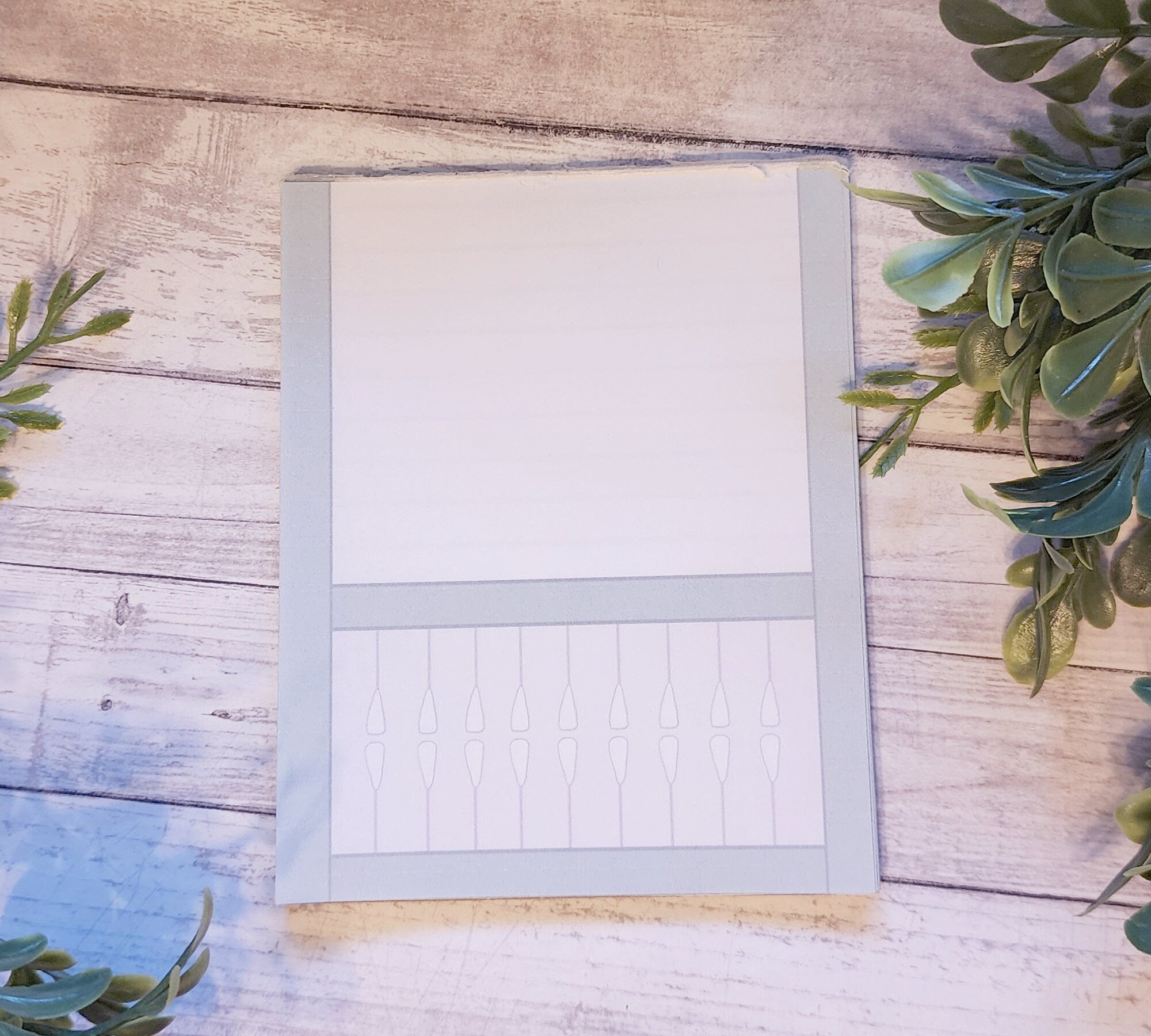 Farmhouse Rail Notepad
