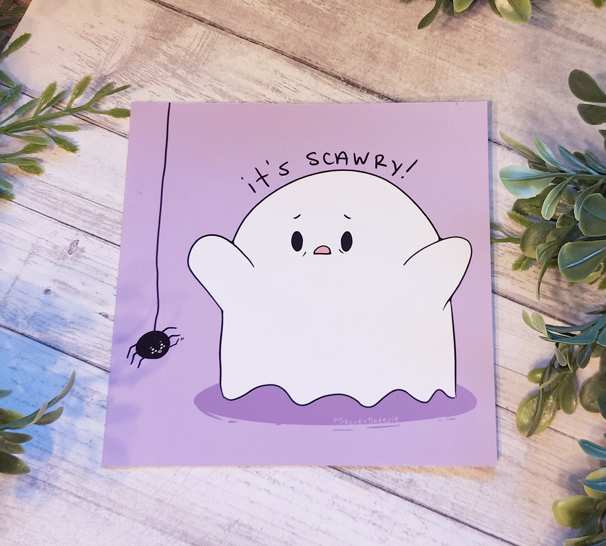 Scawry Ghost Art Print