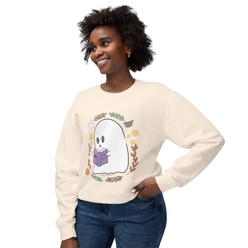 Ghostie Bookworm Cozy Crewneck