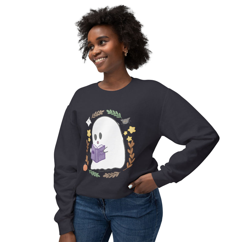 Ghostie Bookworm Cozy Crewneck