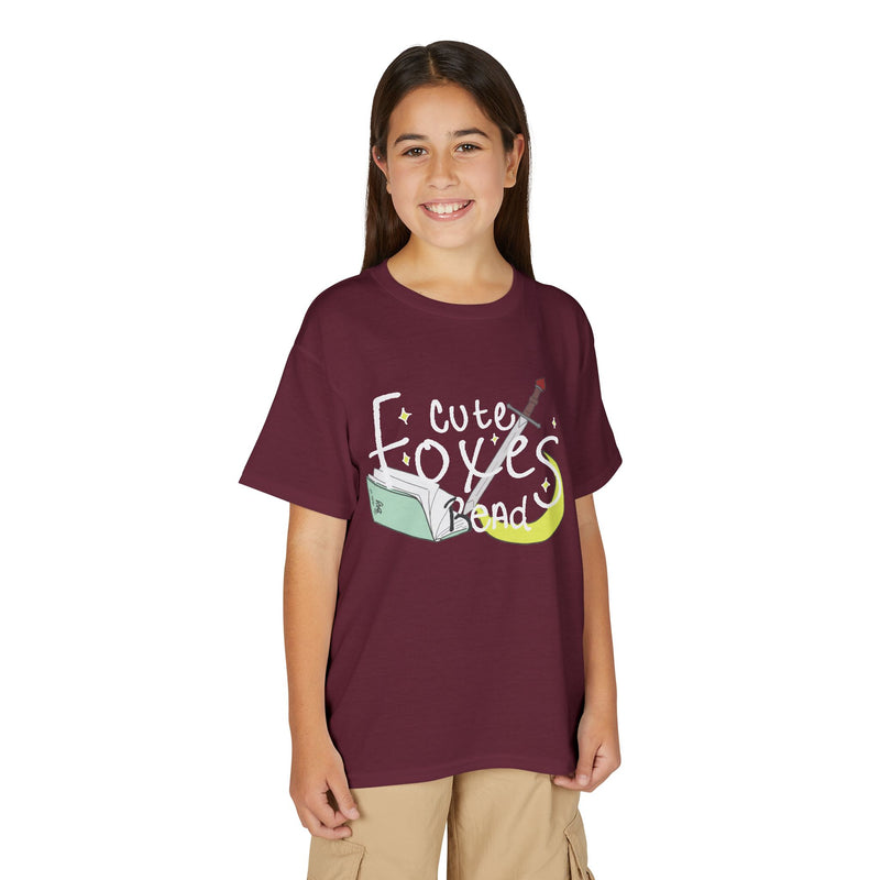 Cute Foxes Read Youth T-Shirt
