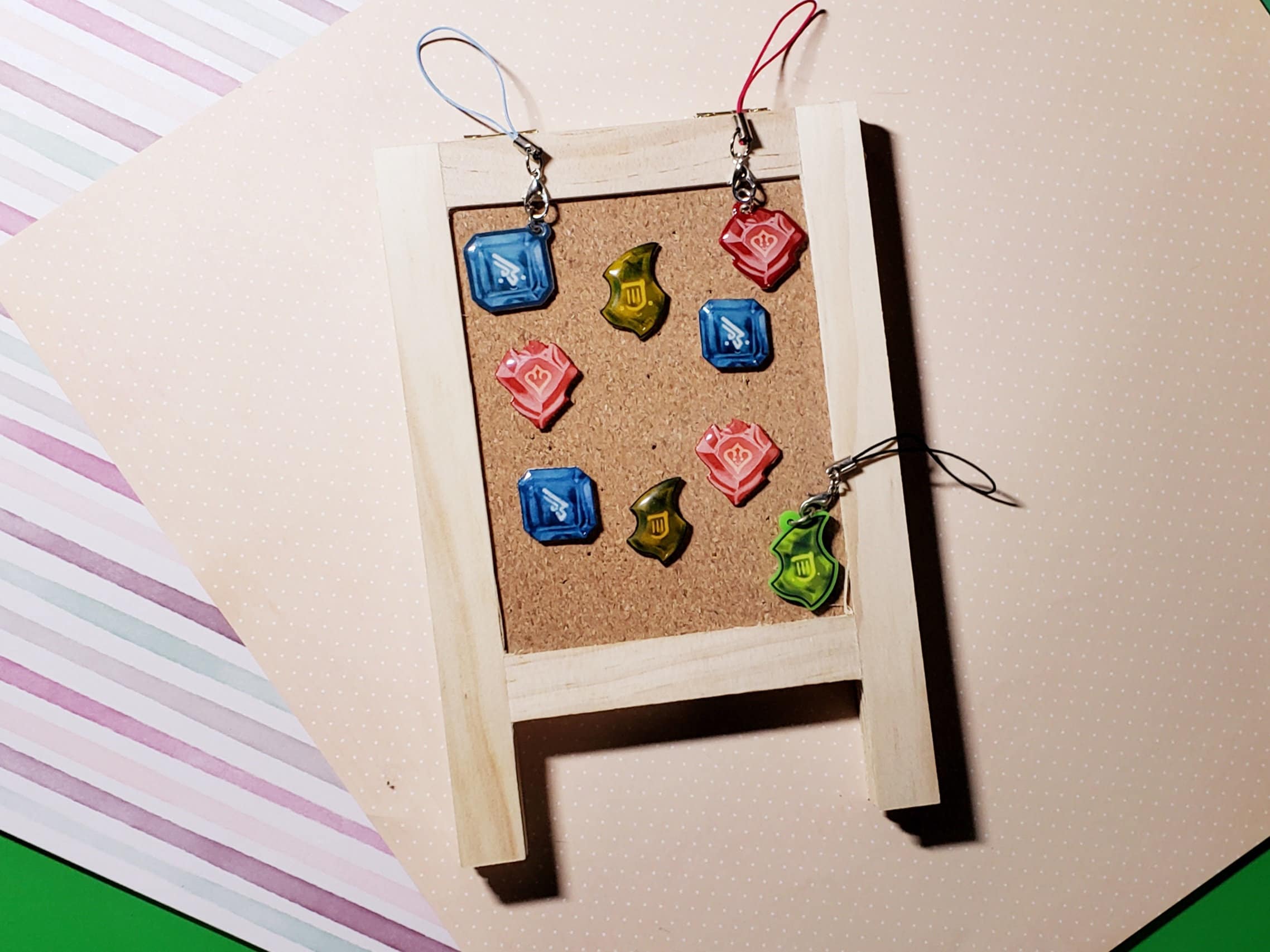 Kawaii DoM+DoW Job Stones — Handmade Pins Bundle