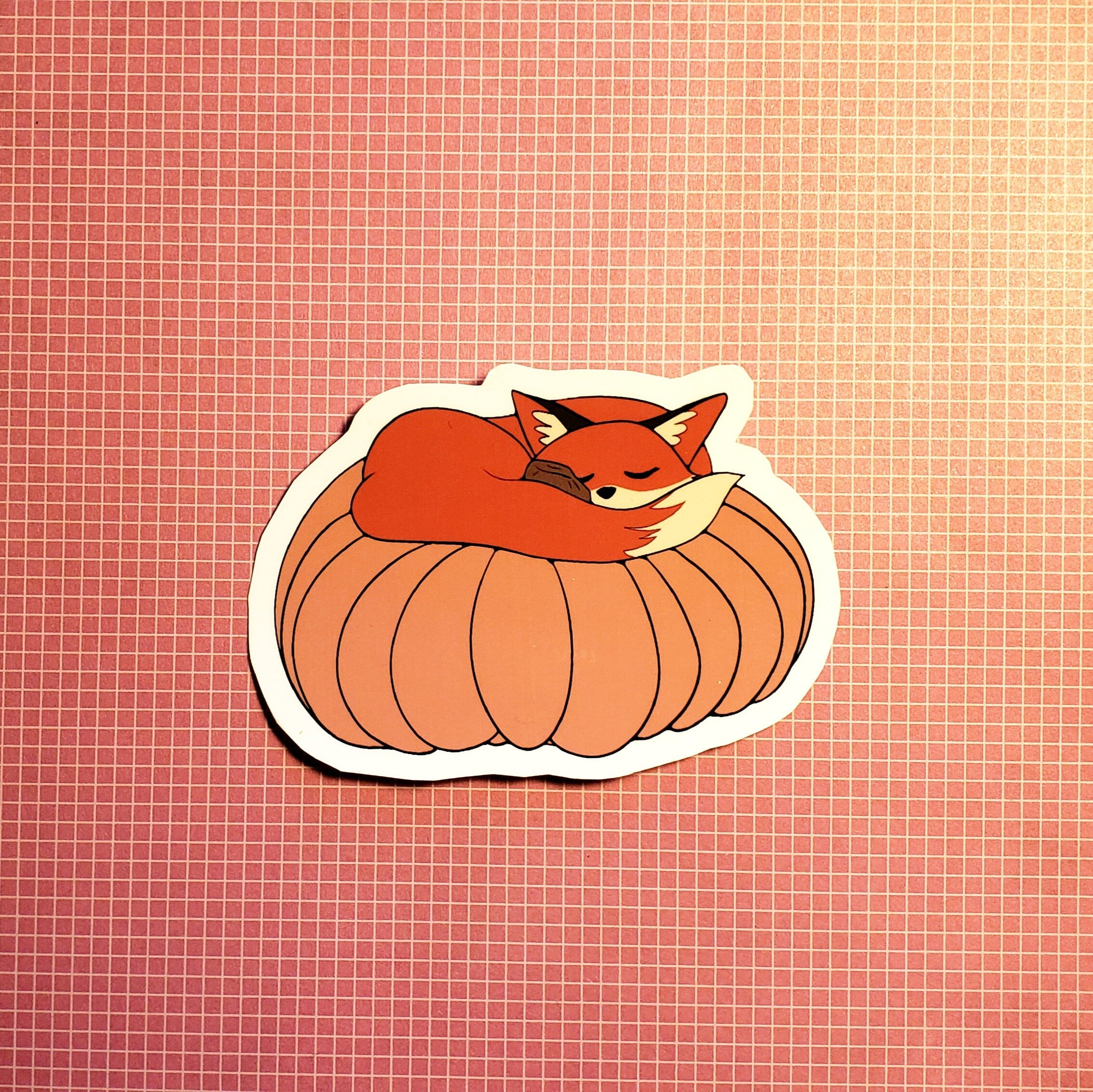 Fox on a Pumpkin
