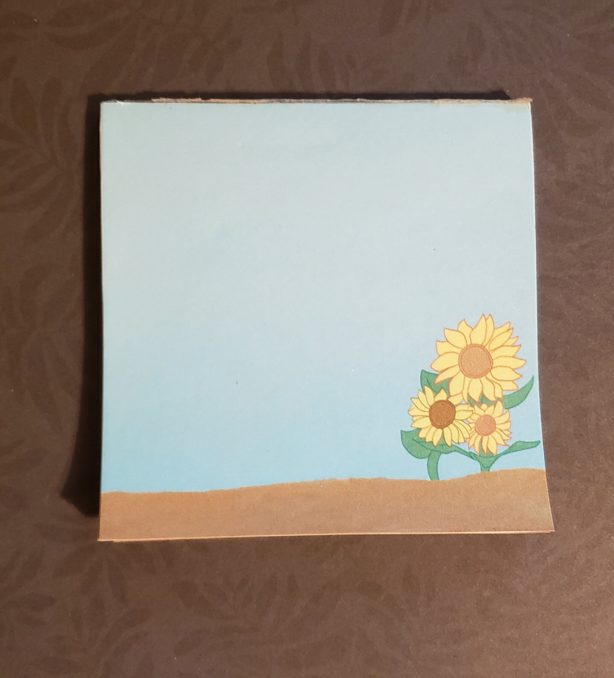 Sunflower Cozy Memo Pad