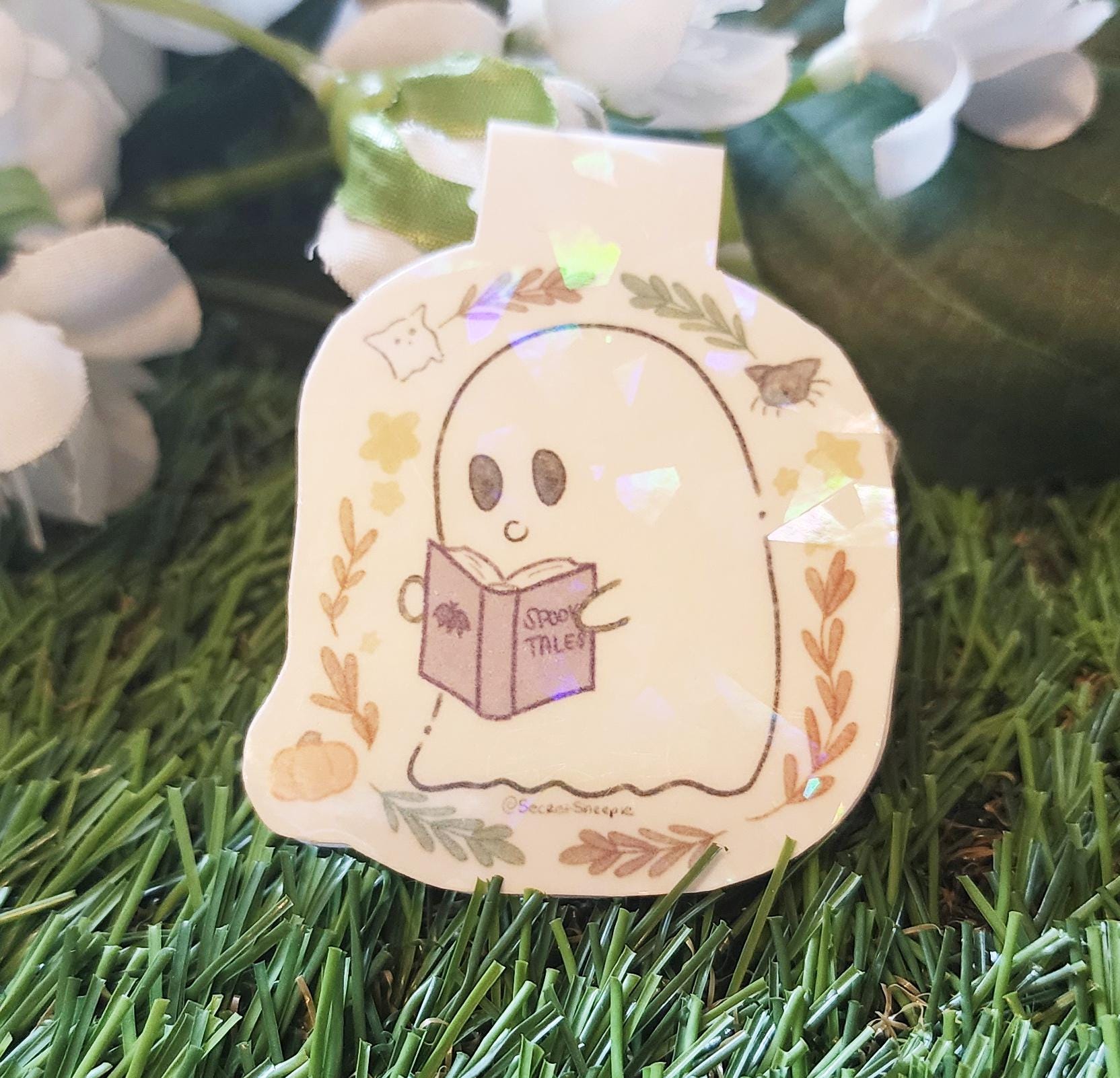 Ghostie Bookworm Magnetic Bookmark