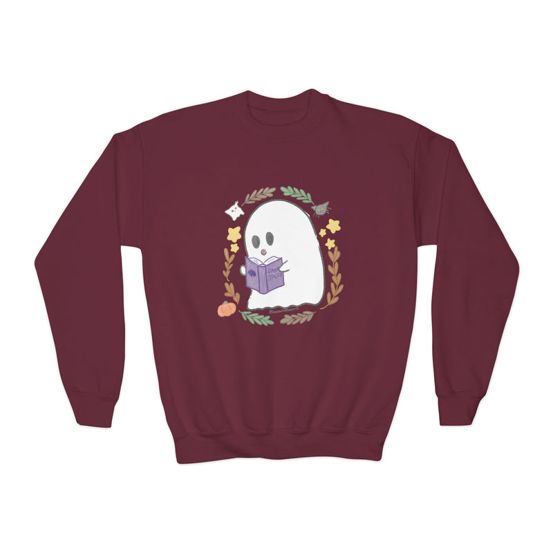 Ghostie Bookworm Youth Crewneck
