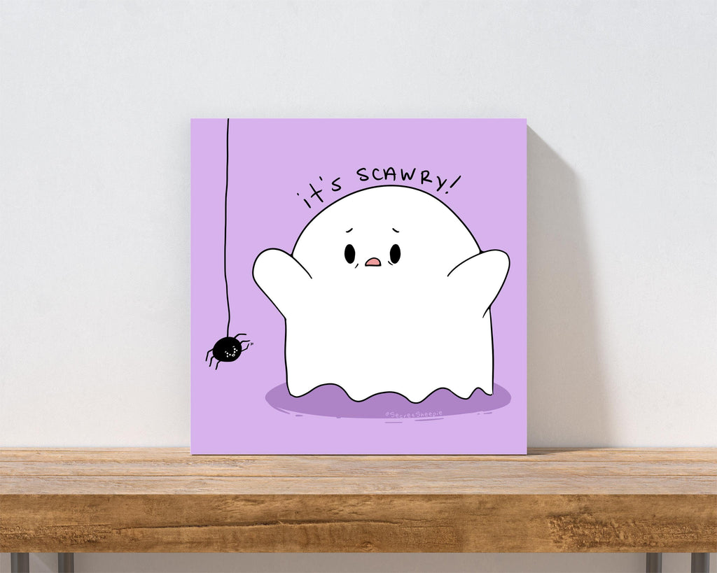 Scawry Ghost Art Print