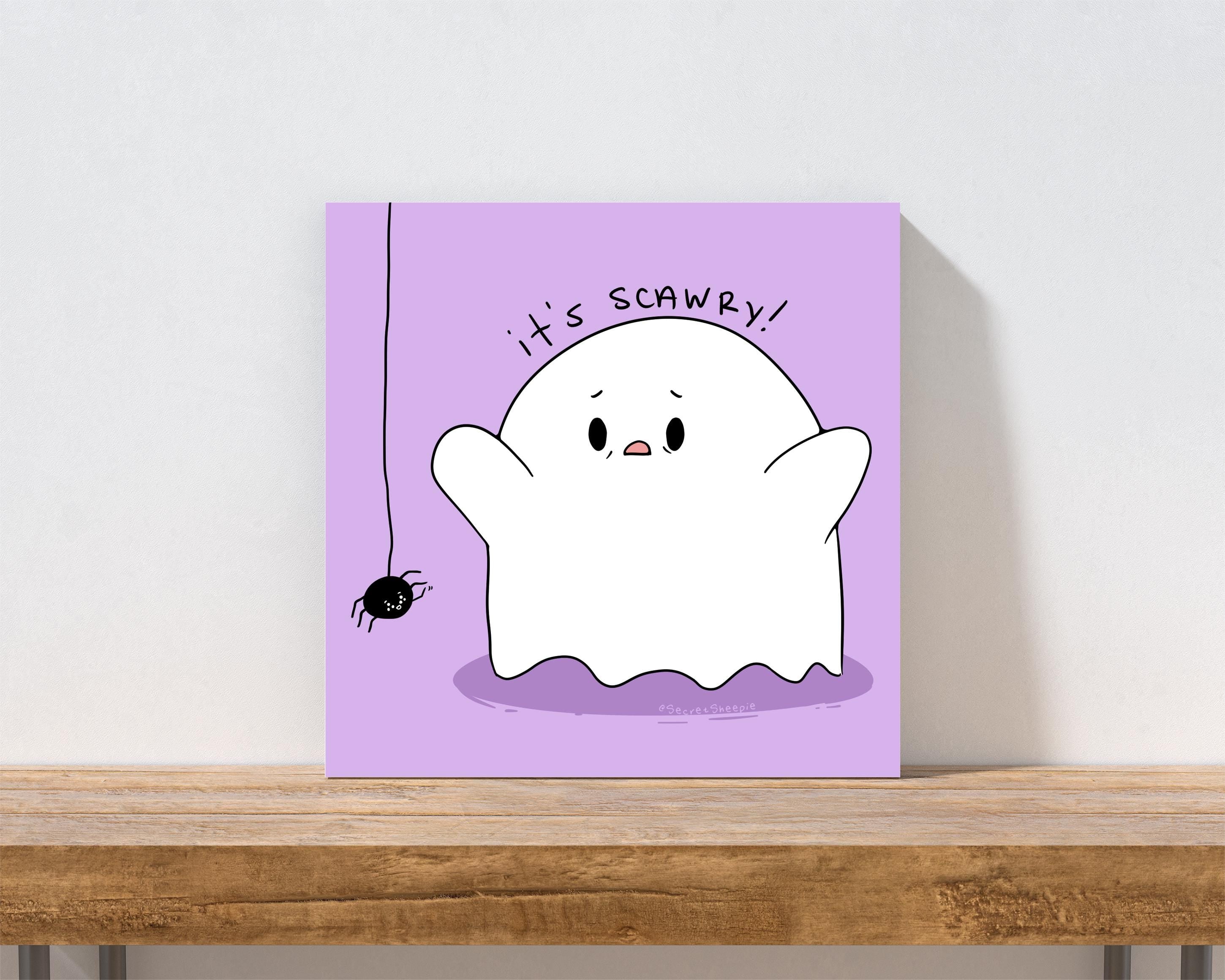 Scawry Ghost Art Print