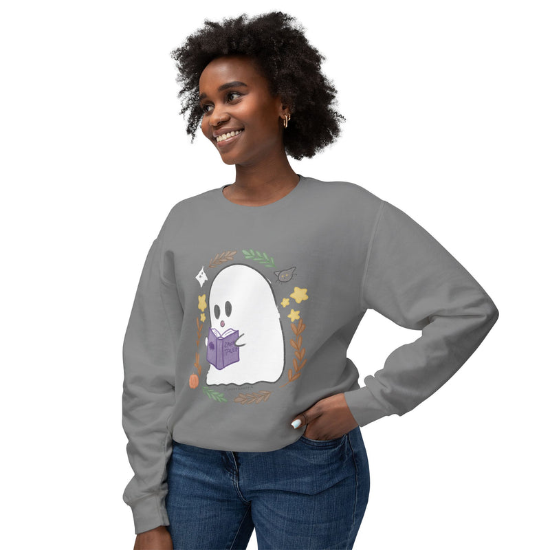 Ghostie Bookworm Cozy Crewneck