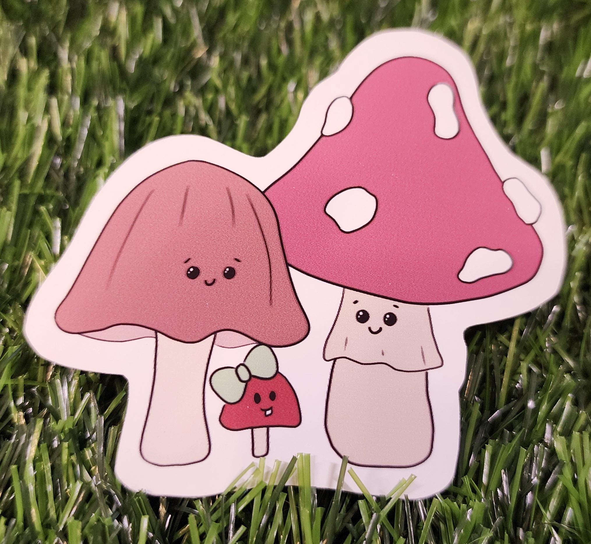 Kawaii Mushroom Family