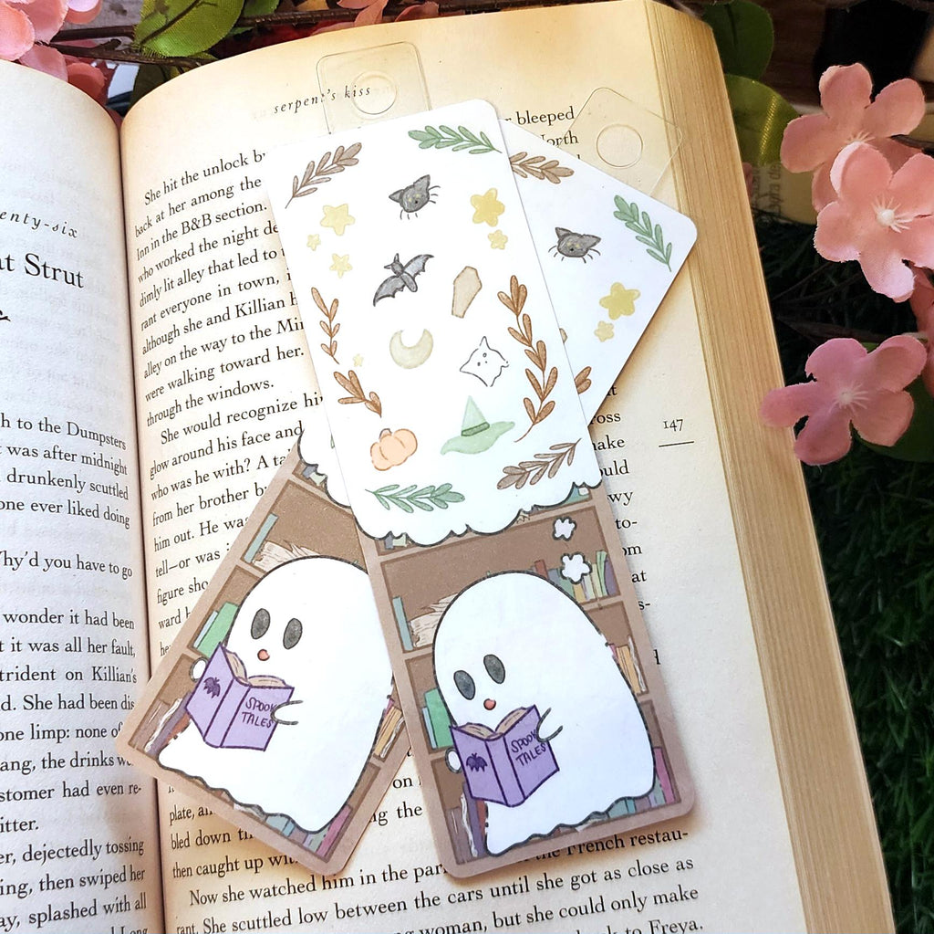 Ghostie Bookworm Bookmark