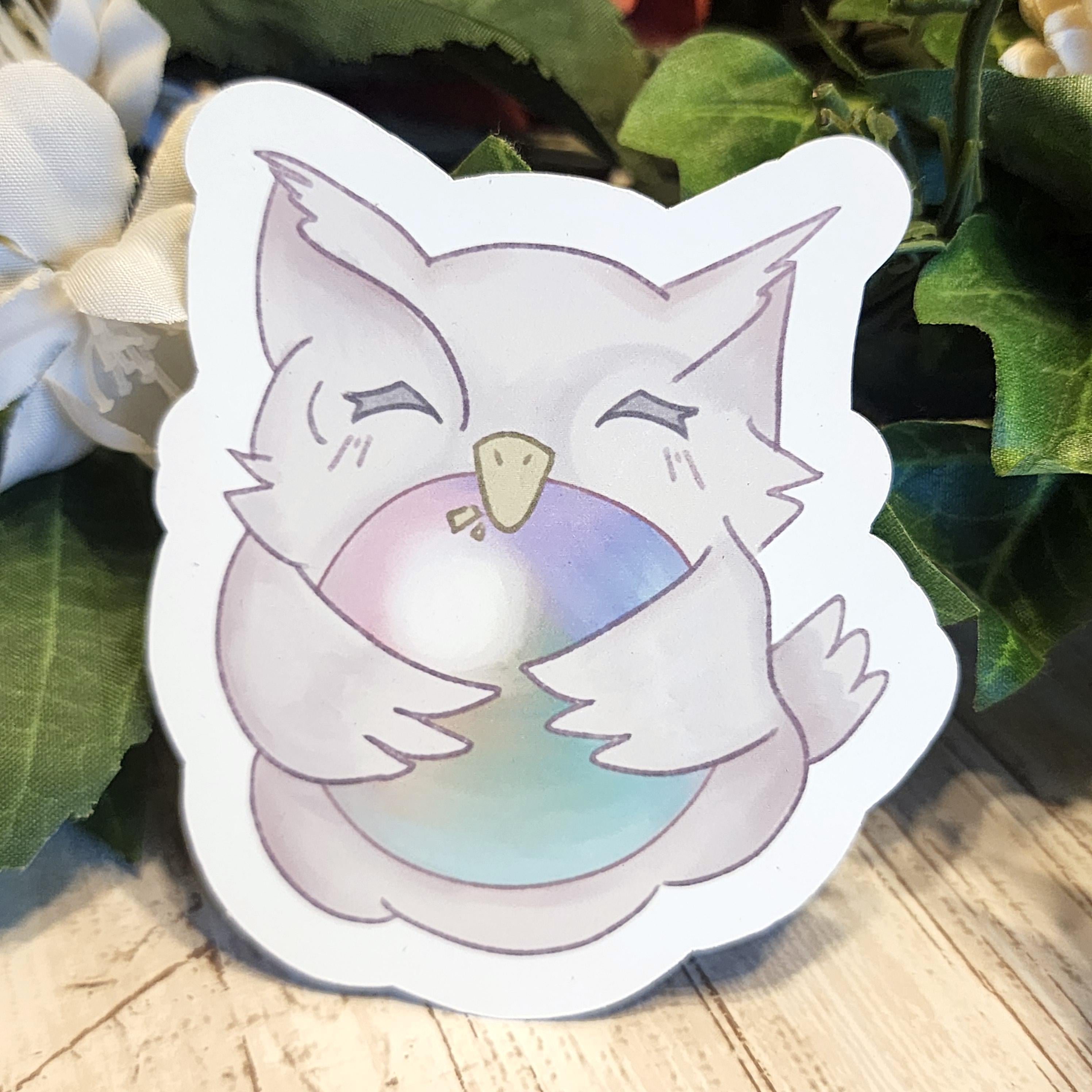 Feh Owl Vinyl Sticker
