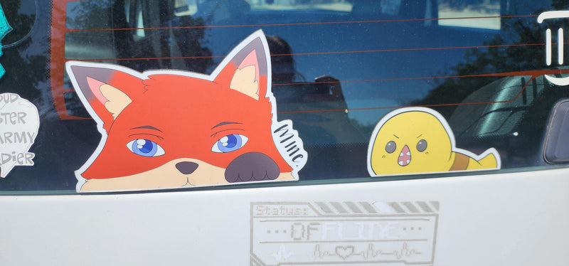 Foxy "Mine" Peeker Sticker