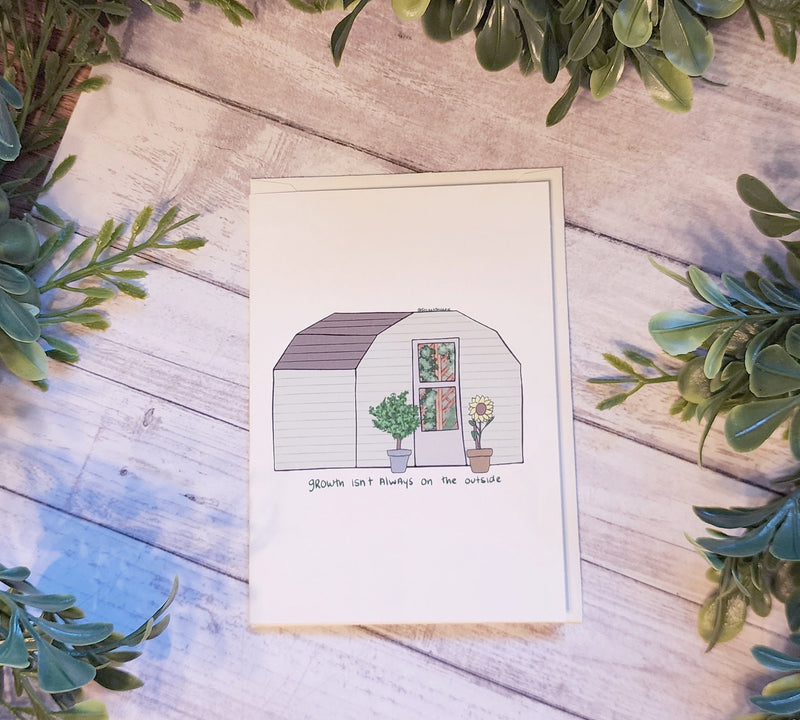 Cozy Greenhouse Greeting Card