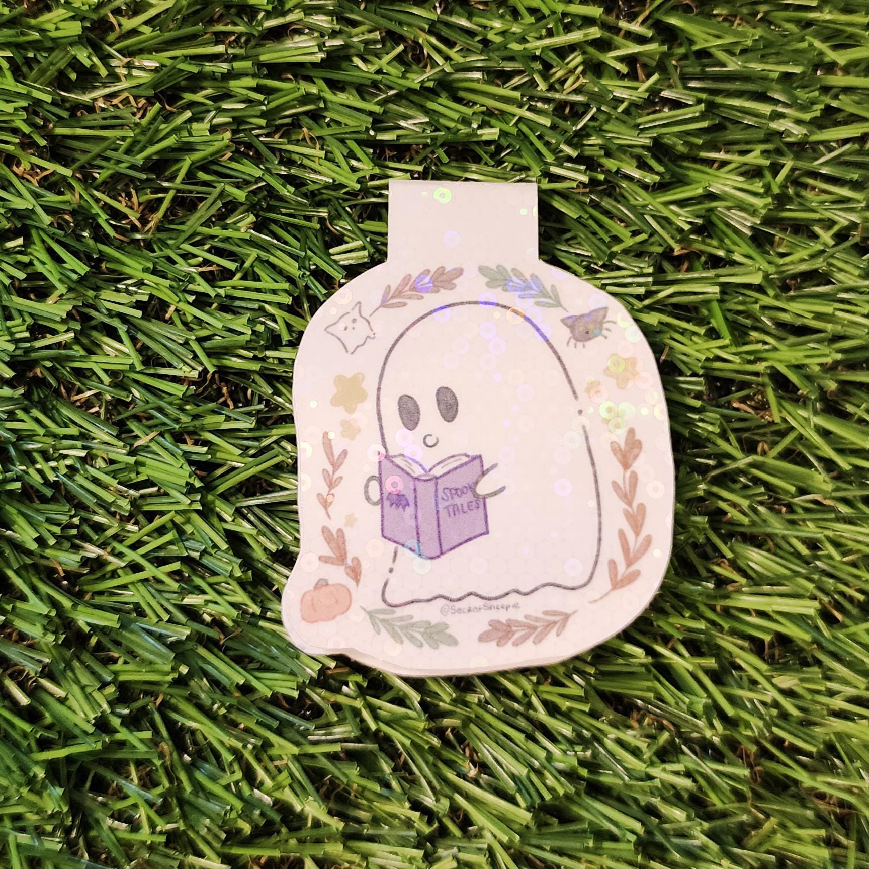 Ghostie Bookworm Magnetic Bookmark