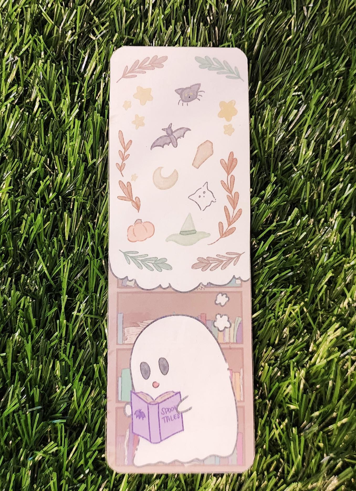 Ghostie Bookworm Bookmark