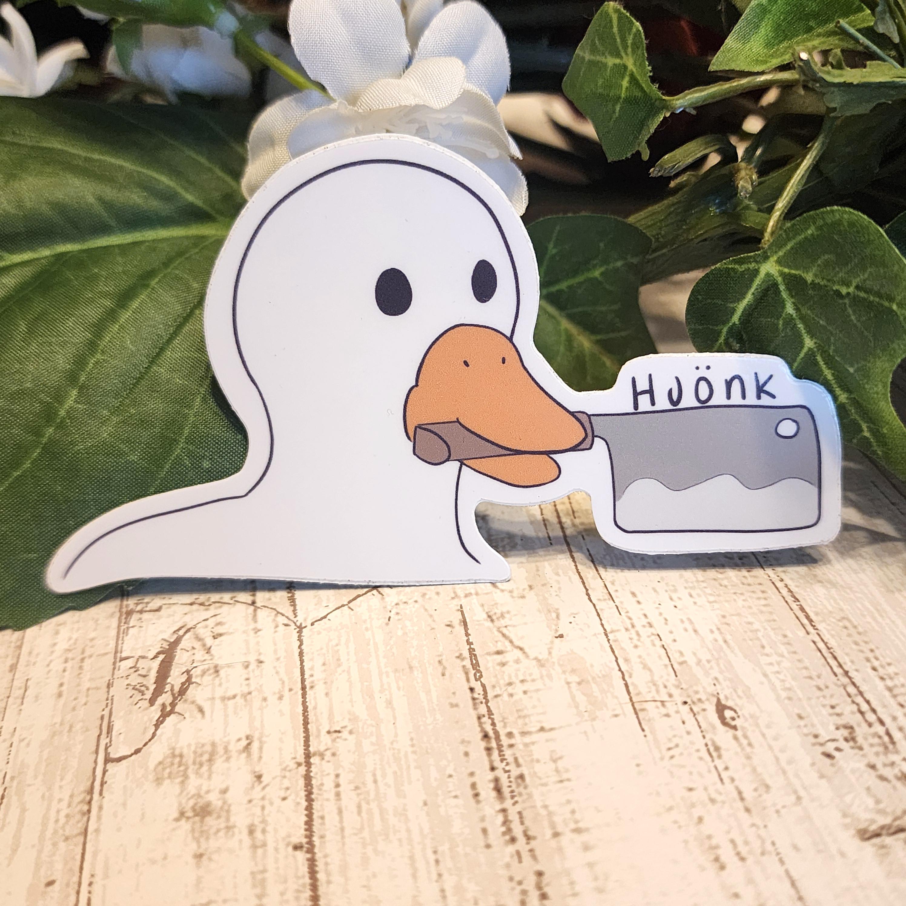 Hjonk  Goose Sticker