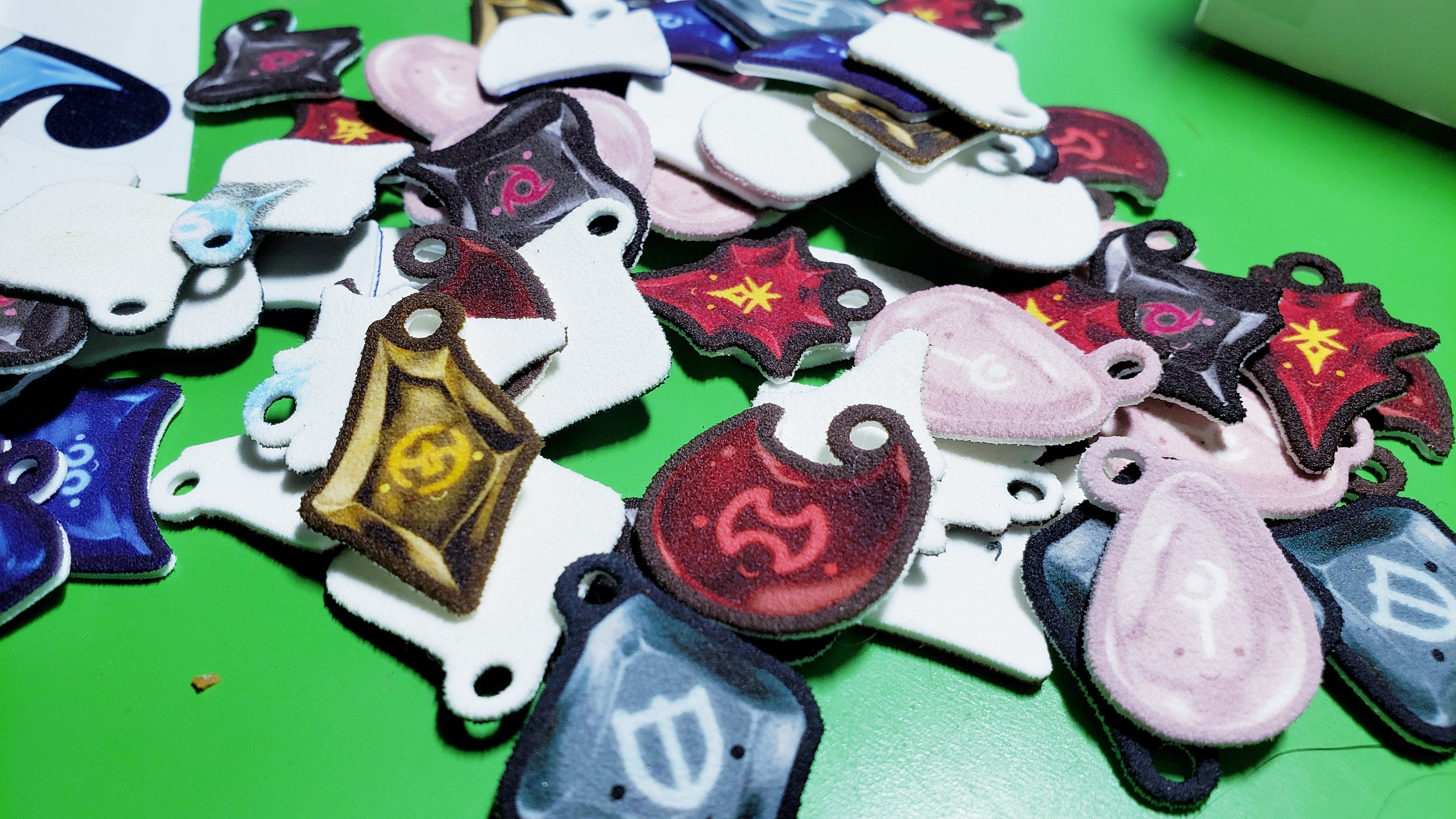 Kawaii DoM+DoW Job Stones — Handmade Pins Bundle