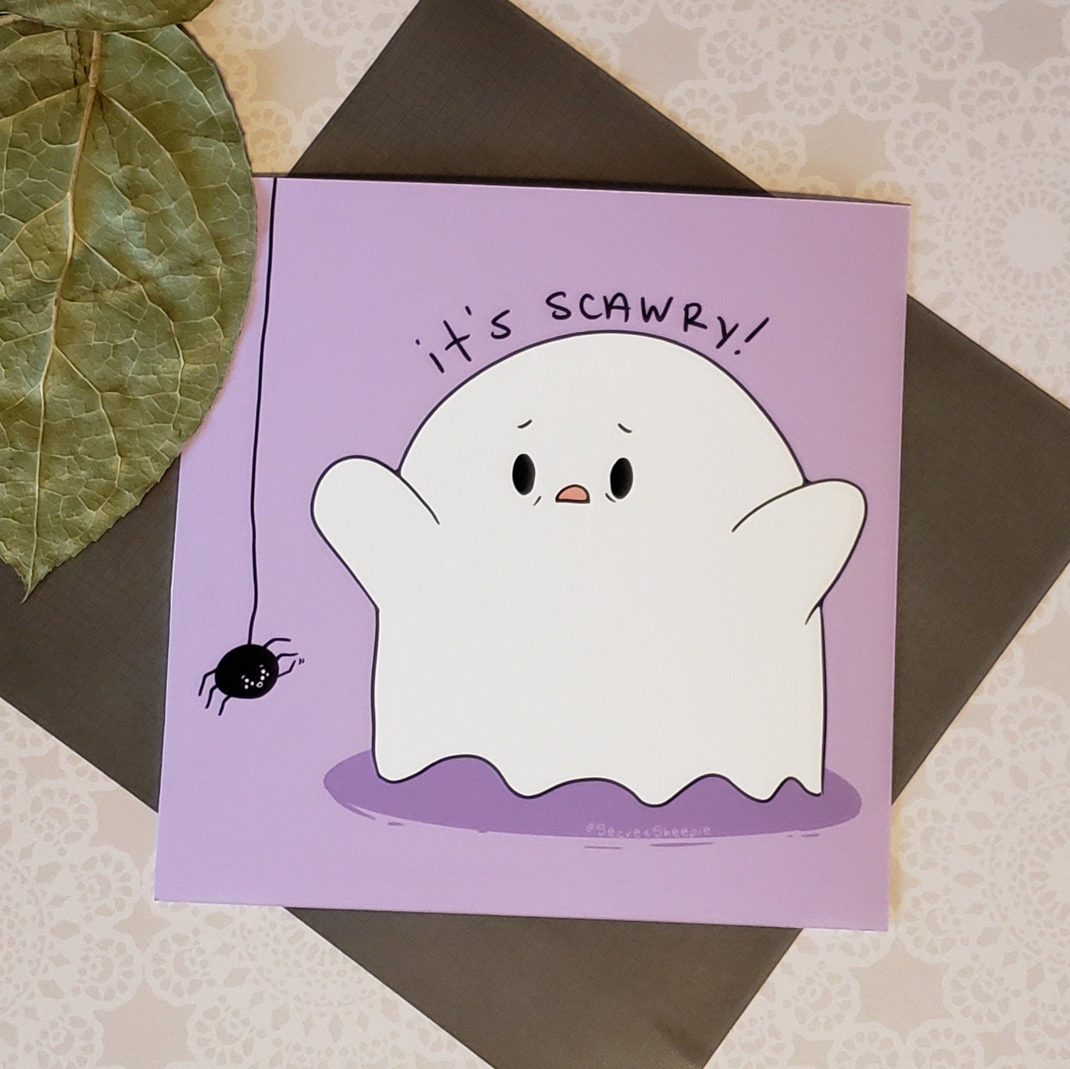 Scawry Ghost Art Print