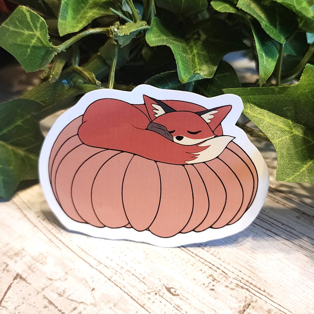 Fox on a Pumpkin